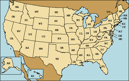 Image of all 50 states