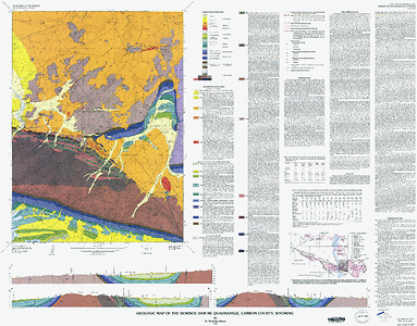 Geologic Map Of The Seminoe Dam Ne Quadrangle Carbon County
